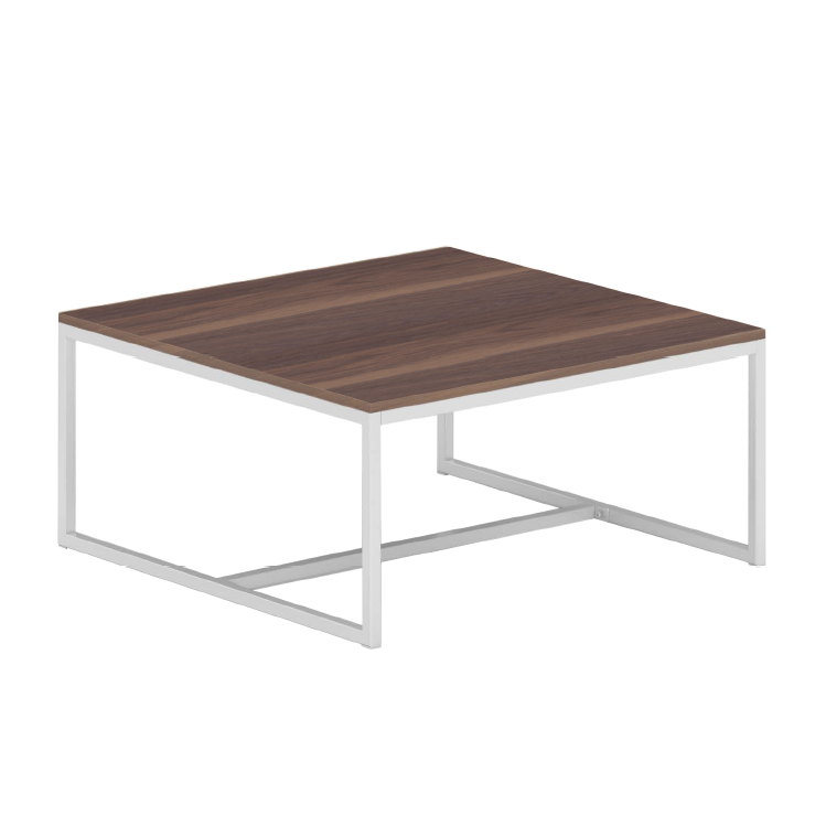 CT22-303014-LP27-PC04 / MOD NESTING COFFEE TABLE / AH Walnut Laminate/White