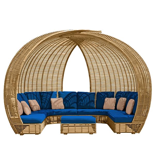 OUTDOOR ROUND SUNBED