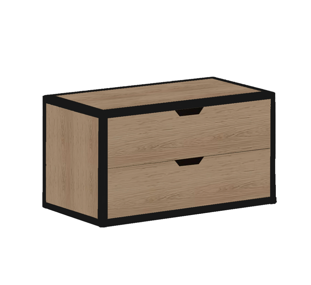 METTA 2-DRAWER STACKABLE CHEST