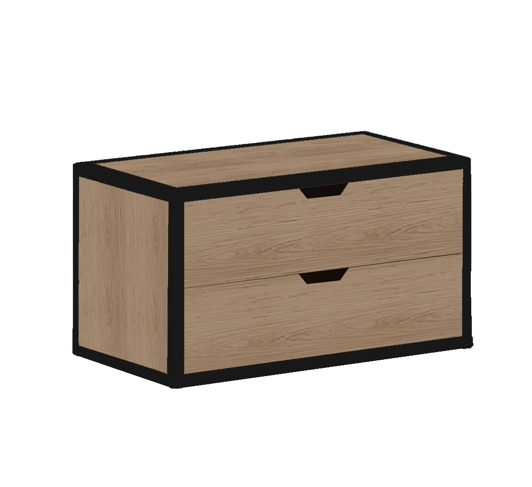 METTA 2-DRAWER STACKABLE CHEST