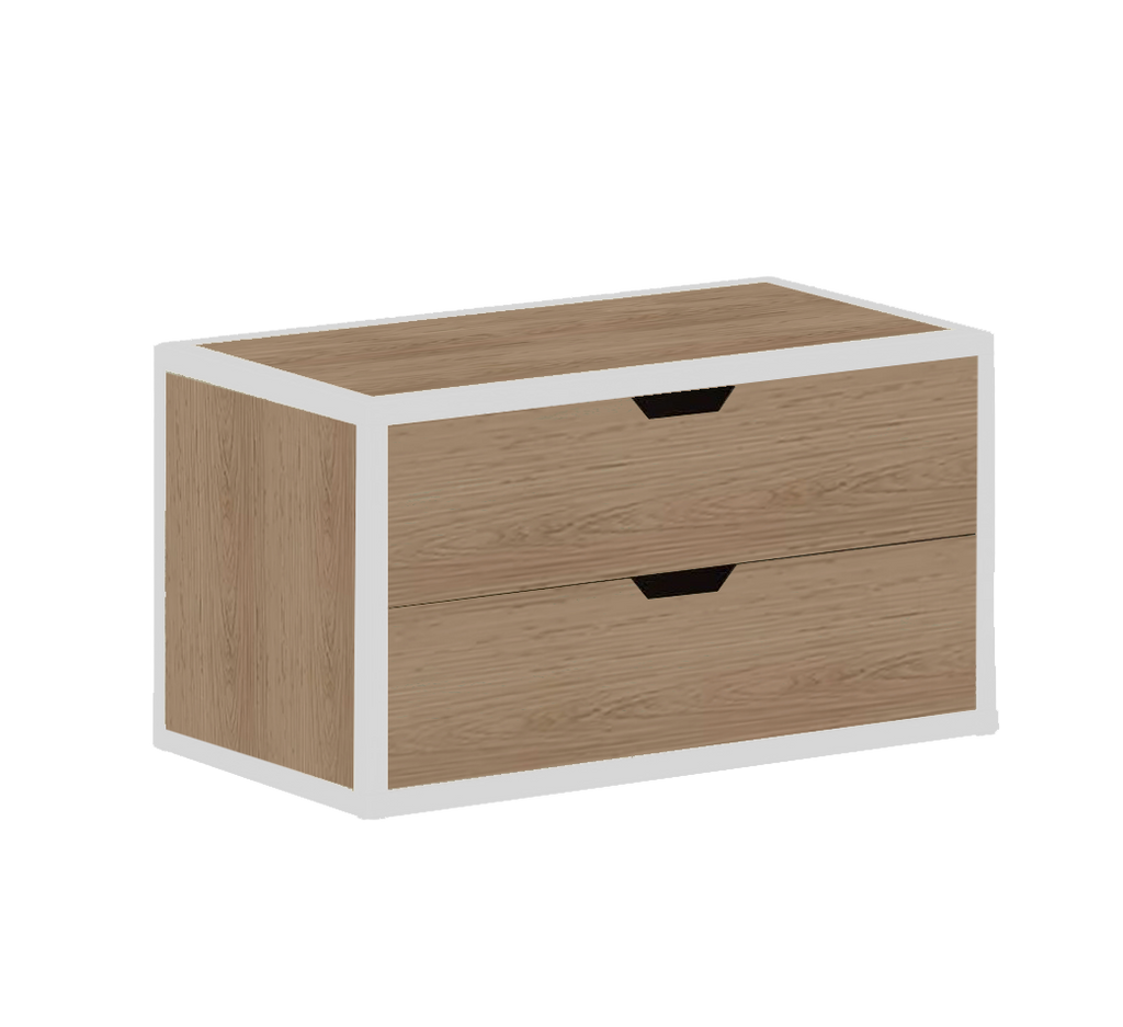 METTA 2-DRAWER STACKABLE CHEST