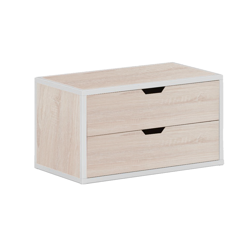 METTA 2-DRAWER STACKABLE CHEST