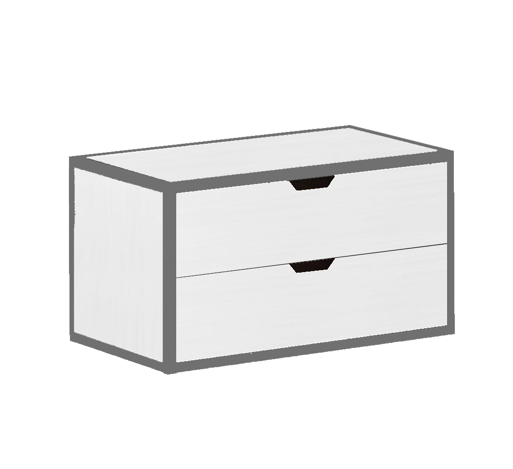 METTA 2-DRAWER STACKABLE CHEST
