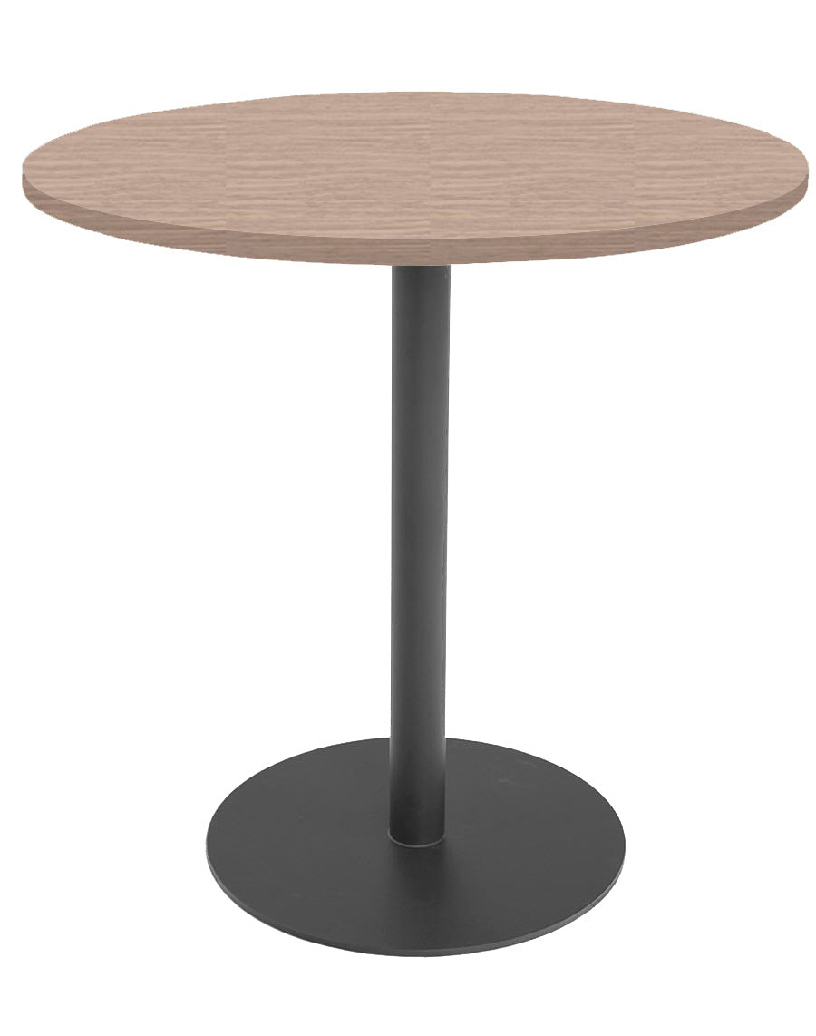 DT37-2230-LP29-PC01 / PACIFIC ROUND DINING TABLE / HS Walnut Laminate/Black