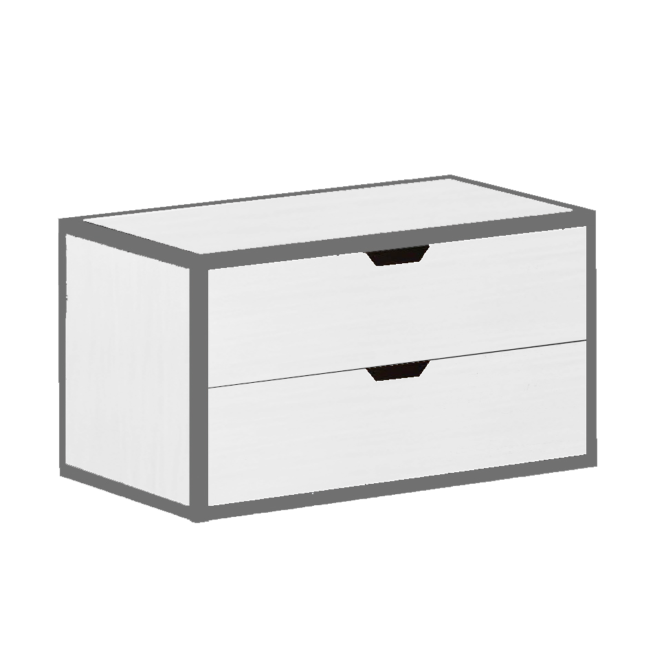 METTA 2-DRAWER STACKABLE CHEST