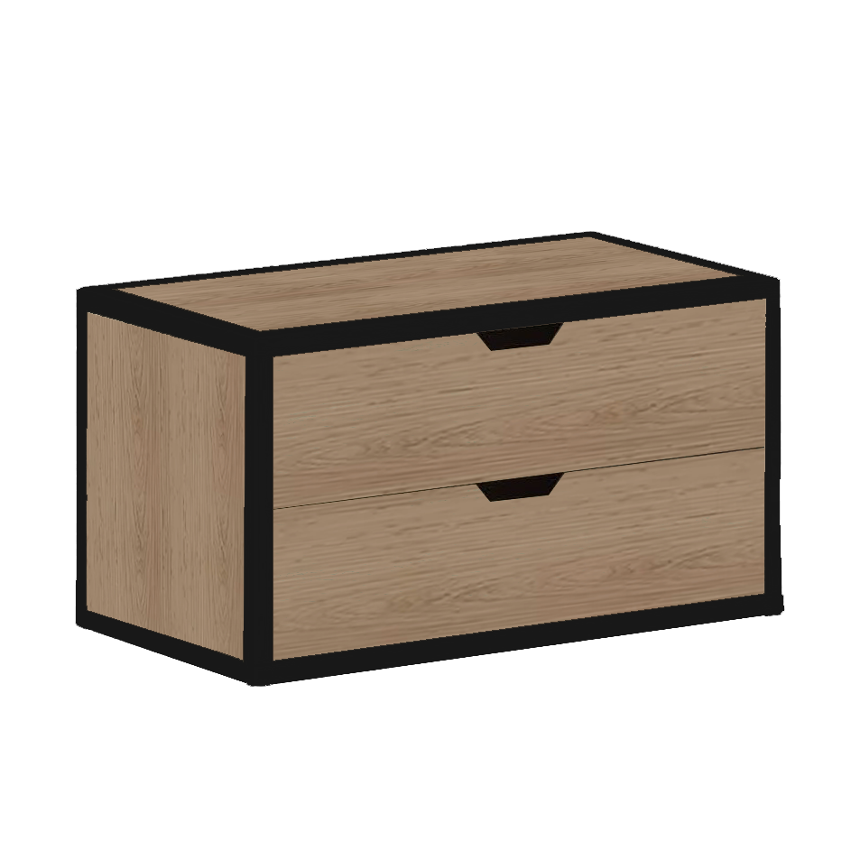 METTA 2-DRAWER STACKABLE CHEST