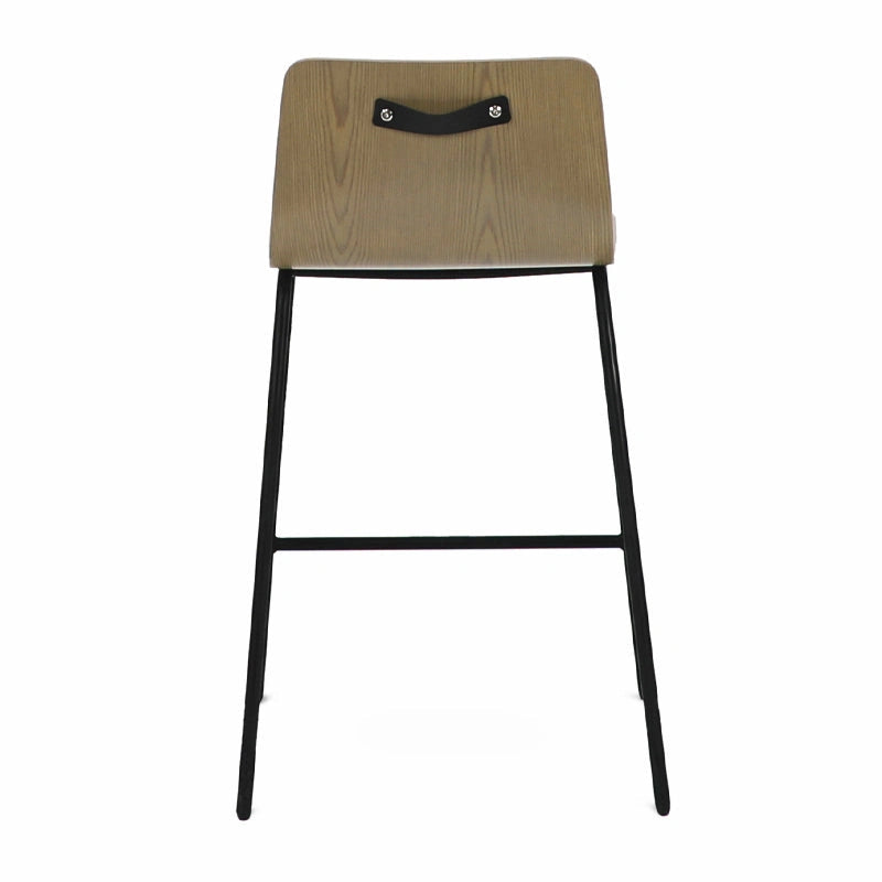 Direct rear view of Mod stool centered to show horizontal black carrying handle