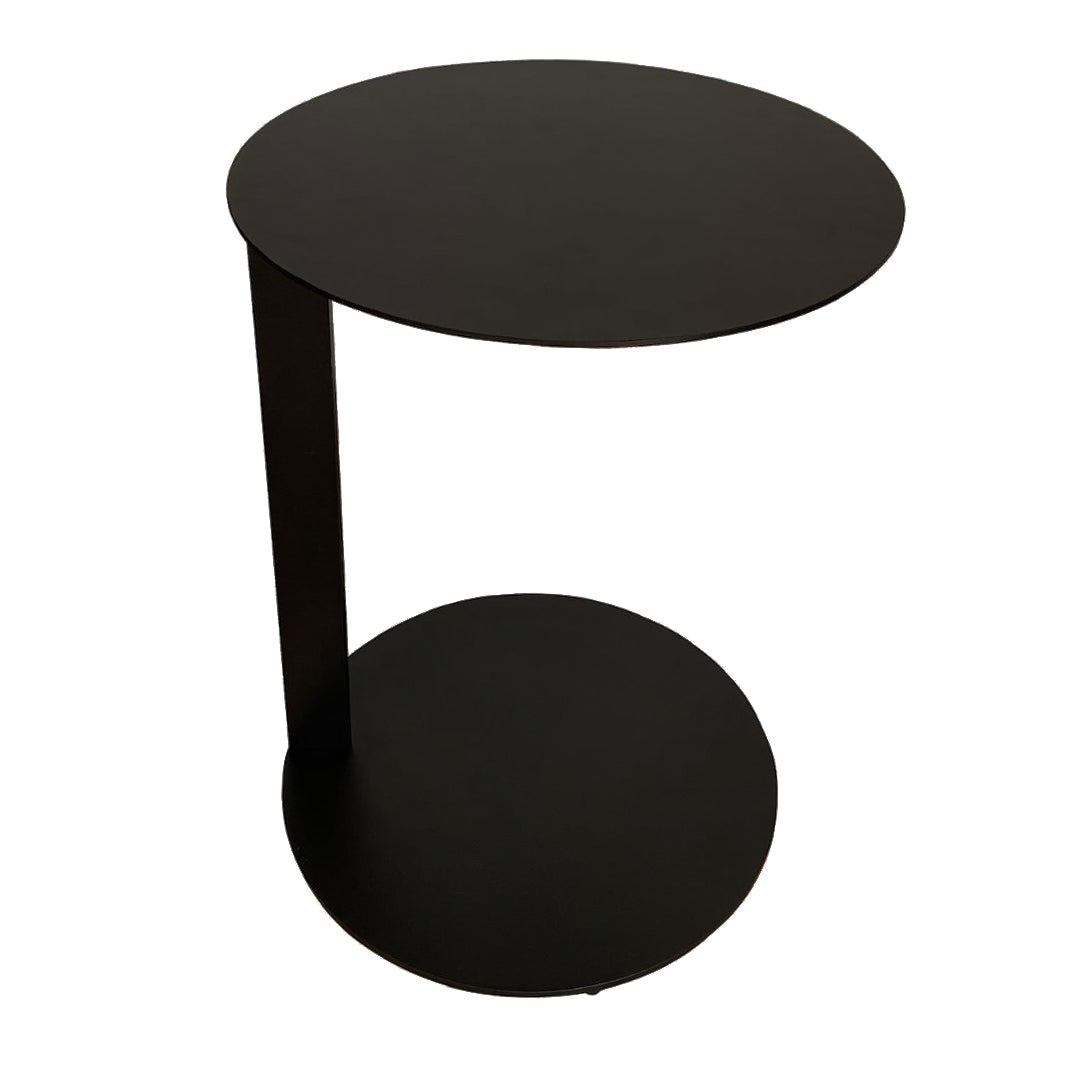 ST25-1621-PC01 / MELROSE CIRCULAR C TABLE / Black Steel