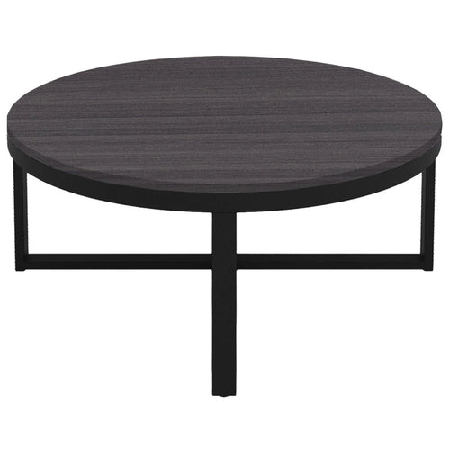 CT06-363617-LP01-PC01 / ALPHA COFFEE TABLE / Concrete Laminate/Black
