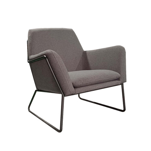 AC04-313035-FB01-PC01 / ALPHA ARM CHAIR / Charcoal Fabric/Black