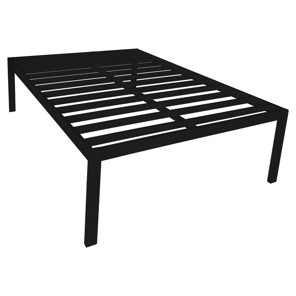 BF25-FULL-PC01 / METTA FULL BEDFRAME / Black Steel