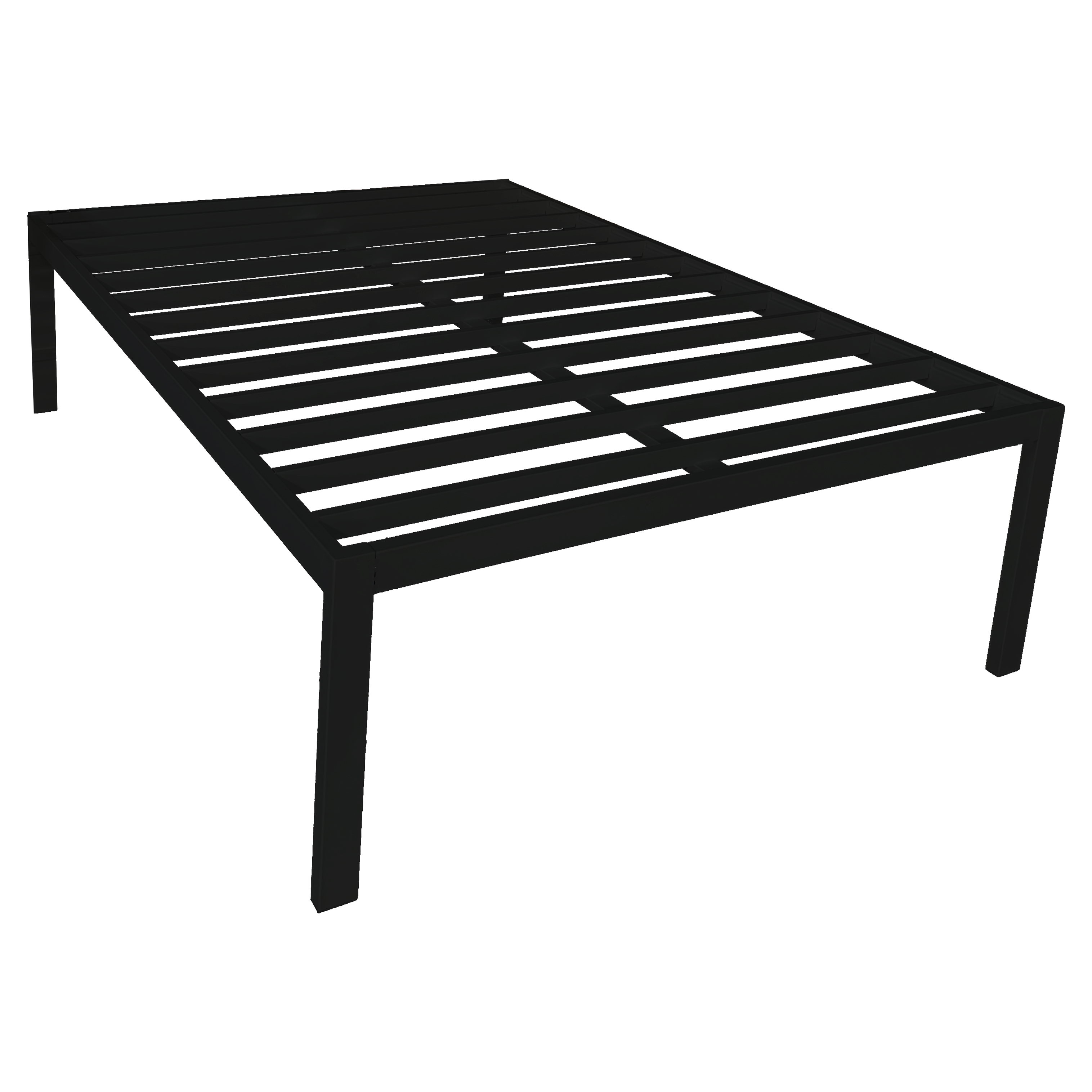 BF25-FULL-PC01 / METTA FULL BEDFRAME / Black Steel