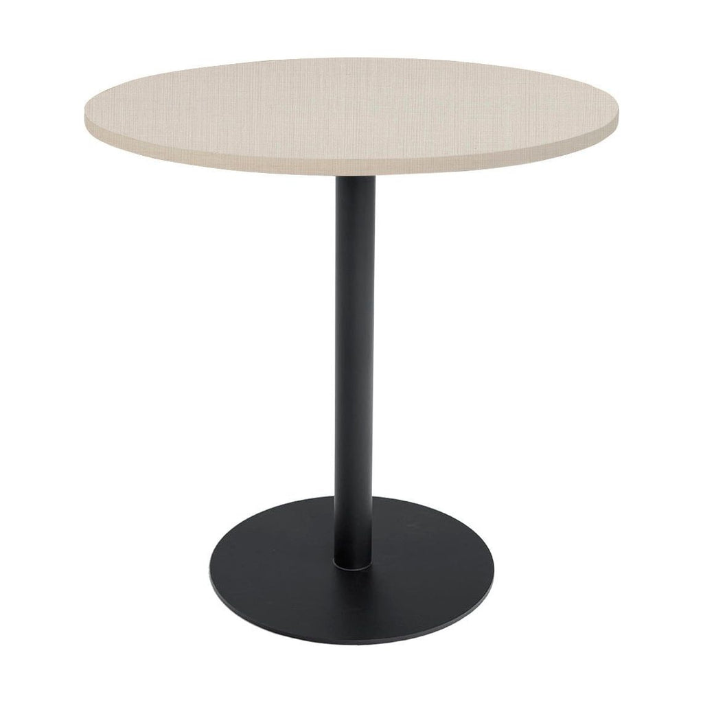 DT37-2830-LP28-PC01 / PACIFIC CIRCULAR DINING TABLE, DT37 / AH Linen Laminate / Black