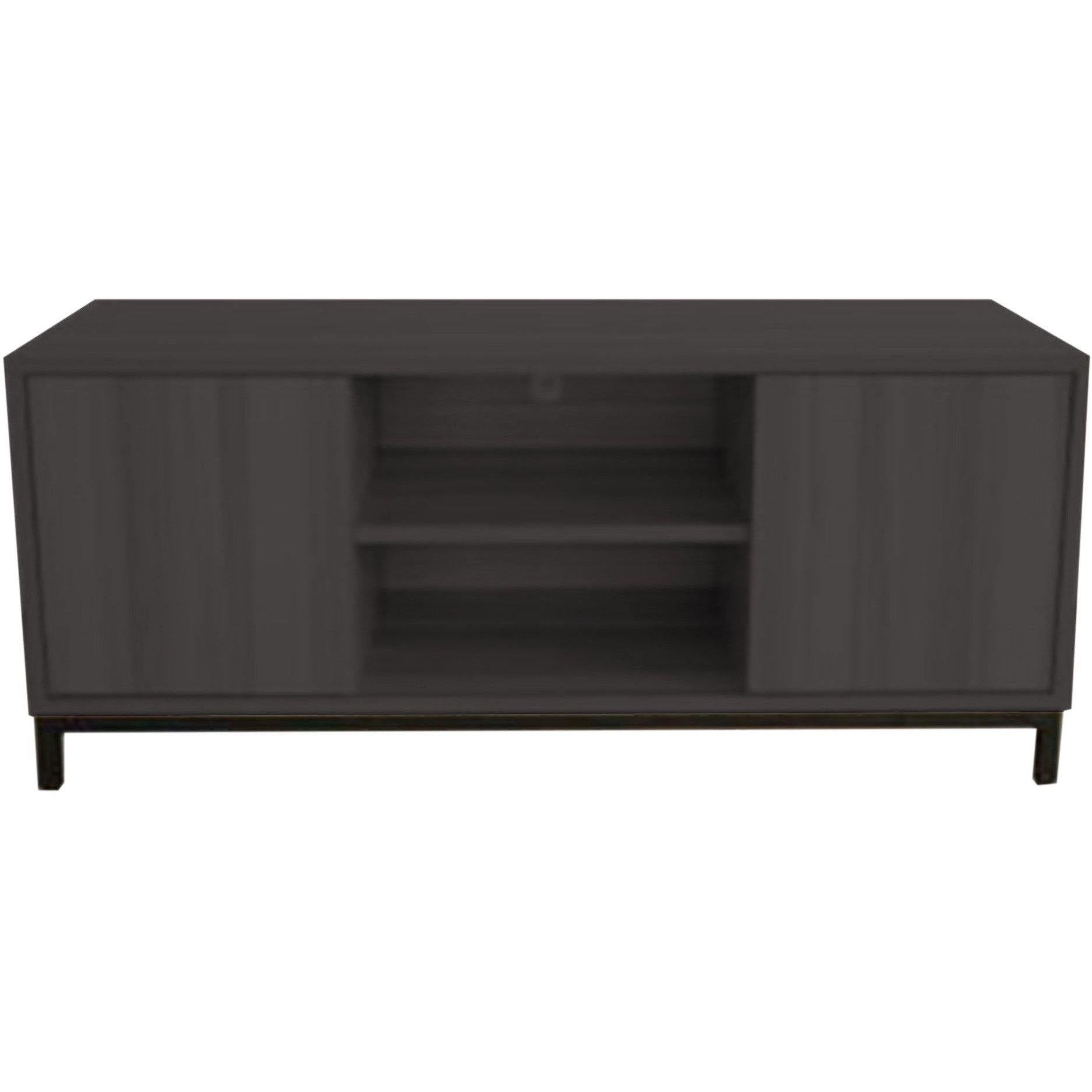 EU10-481620-LP01-PC01 / VENICE MEDIA STAND / Concrete Laminate/Black