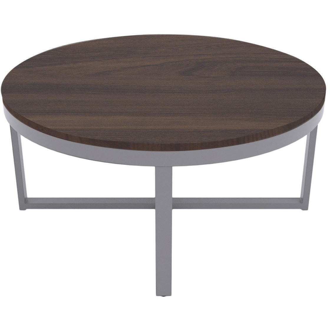 CT06-363617-LP02-PC02 / ALPHA COFFEE TABLE / Espresso Laminate/Platinum