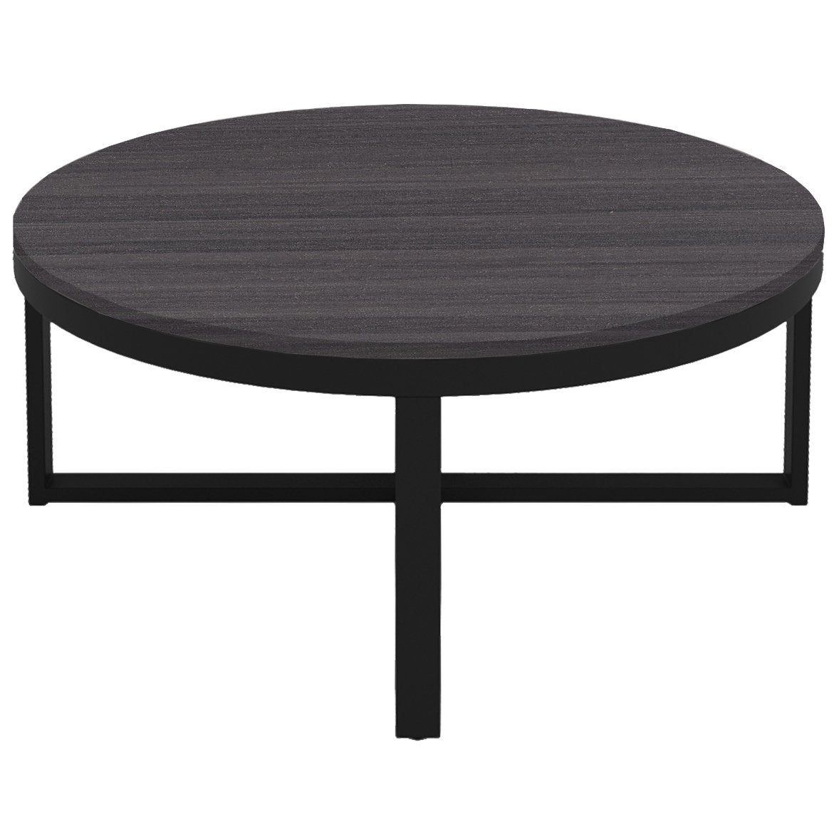 CT06-363617-LP01-PC01 / ALPHA COFFEE TABLE / Concrete Laminate/Black