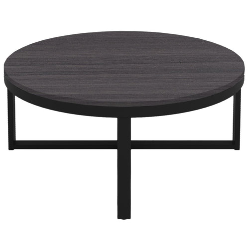 CT06-363617-LP01-PC01 / ALPHA COFFEE TABLE / Concrete Laminate/Black