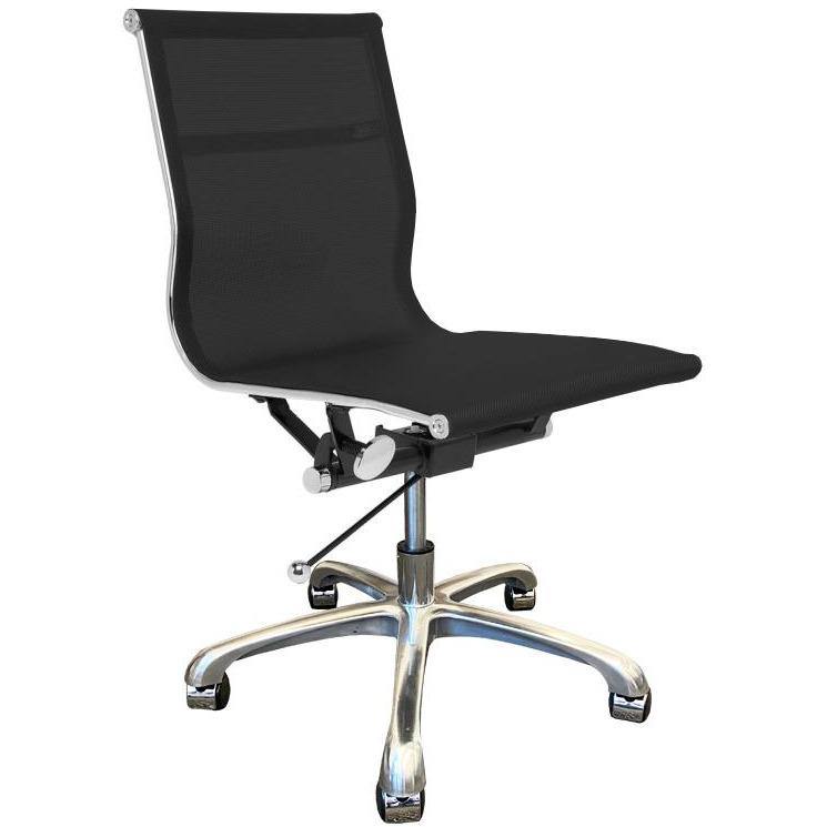 CH31 / ALPHA DESK CHAIR / Black Mesh / Chrome
