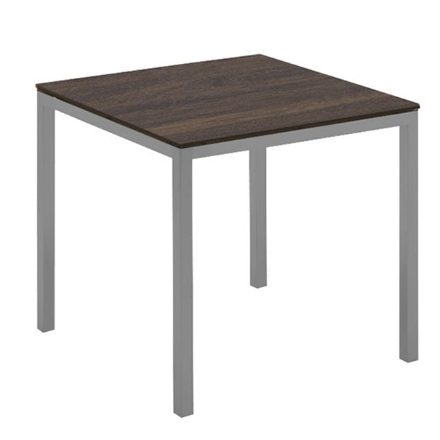 DT27-424230-LP01-PC01 / ALPHA SQUARE DINING TABLE / Concrete Laminate/Black