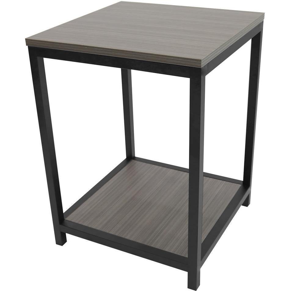 ST04-181824-LP01-PC01 / AUSTIN NIGHTSTAND / Concrete Laminate/Black