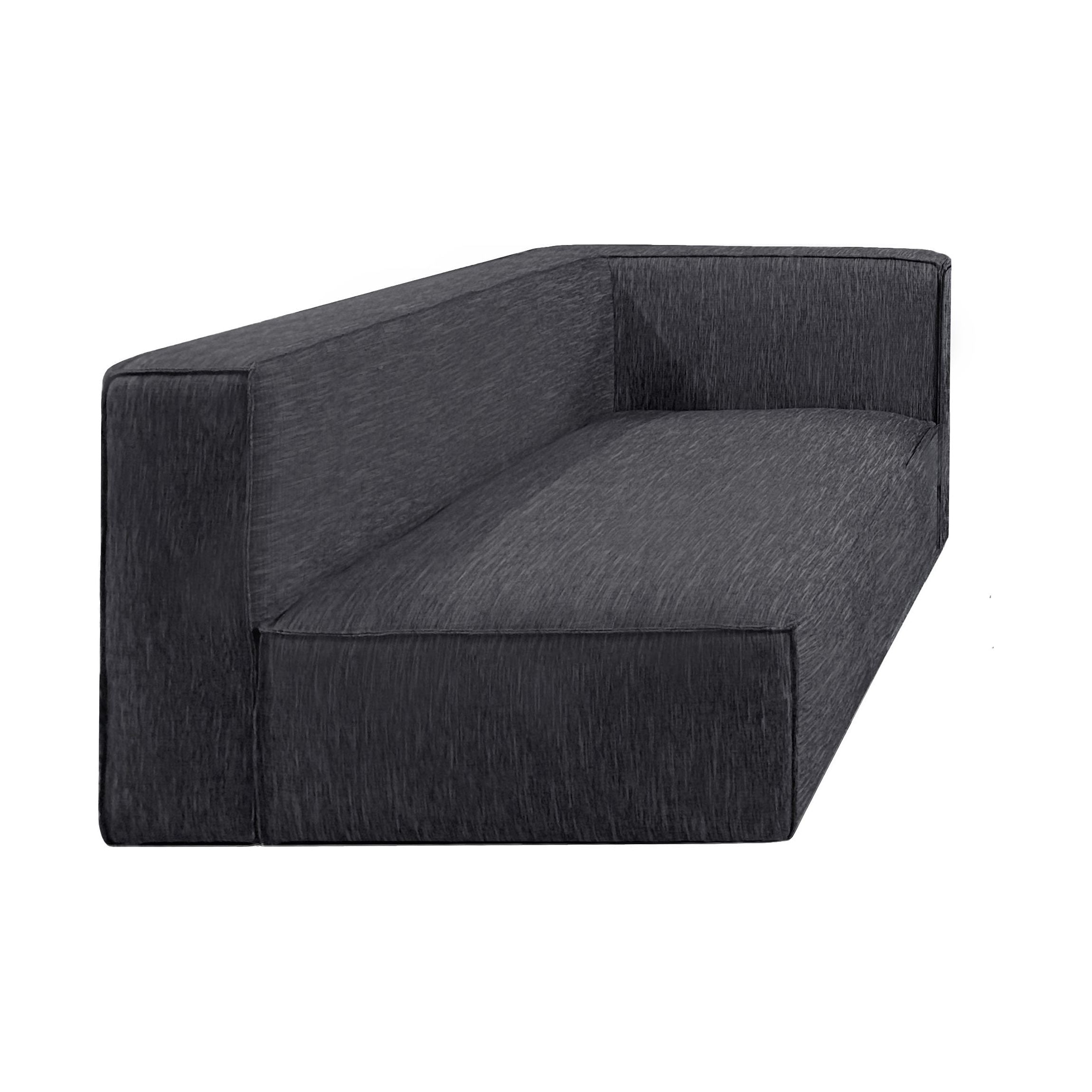 LC01-426432-FB01 / VENICE LEFT CHAISE / Charcoal Fabric