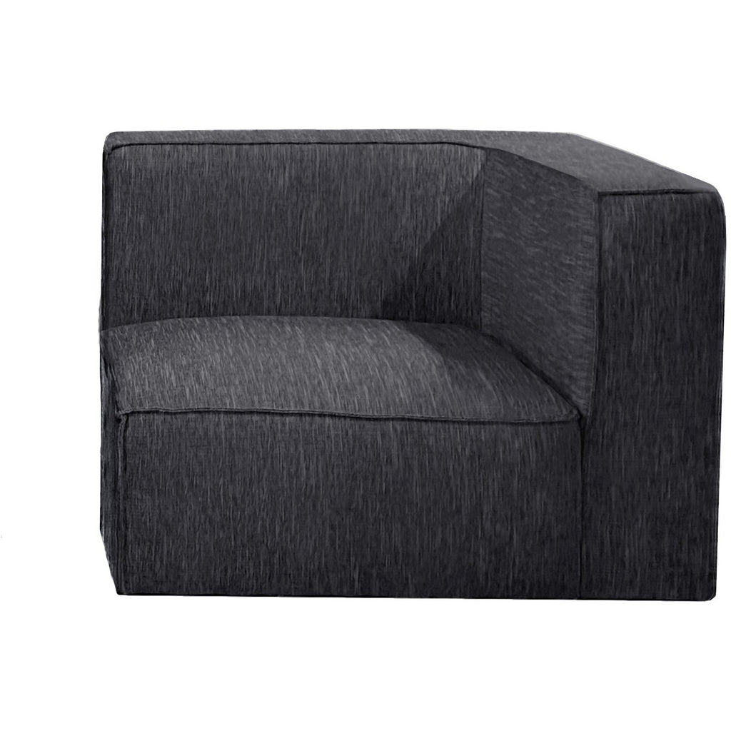 RS01-423432-FB01 / VENICE RIGHT SEATER / Charcoal Fabric